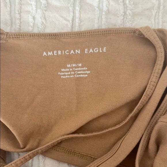 American Eagle Outfitters Brown Crop Top - Picture 3 of 3